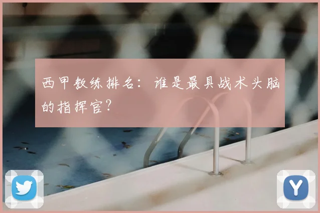 西甲教练排名:谁是最具战术头脑的指挥官?